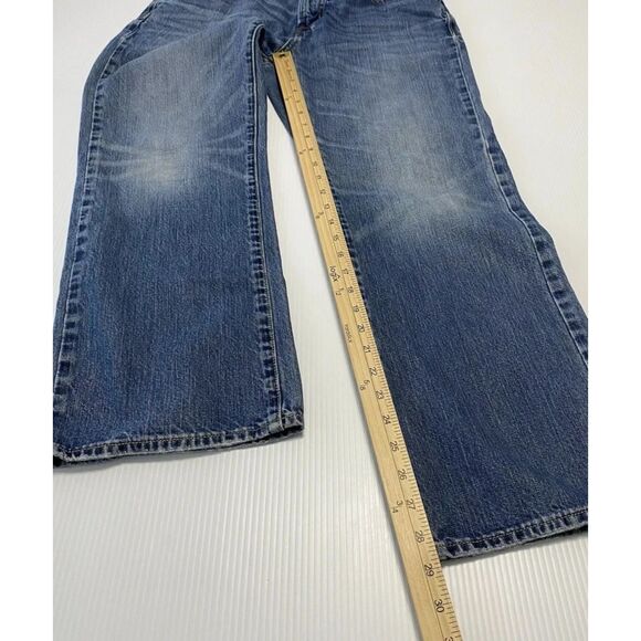 American Eagle Men's Bootcut Jeans Size 32X30 (Fit 32x29) Whiskered Cowboy - Picture 5 of 12